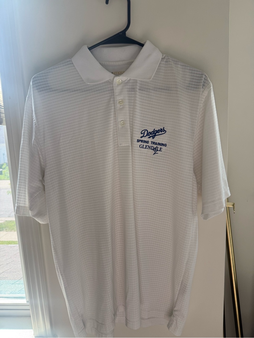 Los Angeles Dodger White Spring Training Polo Shirt